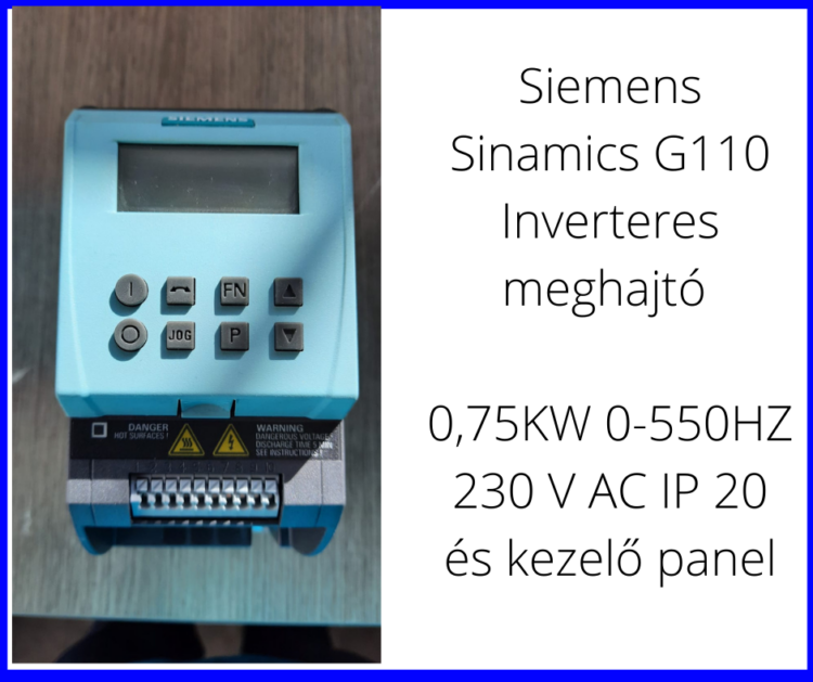 Siemens Inverteres meghajt és kezelő panel